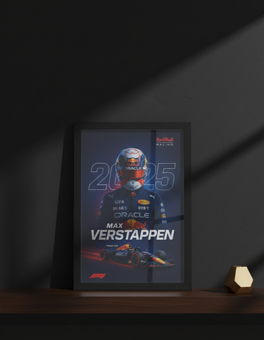 F1 Framed Poster – Max Verstappen