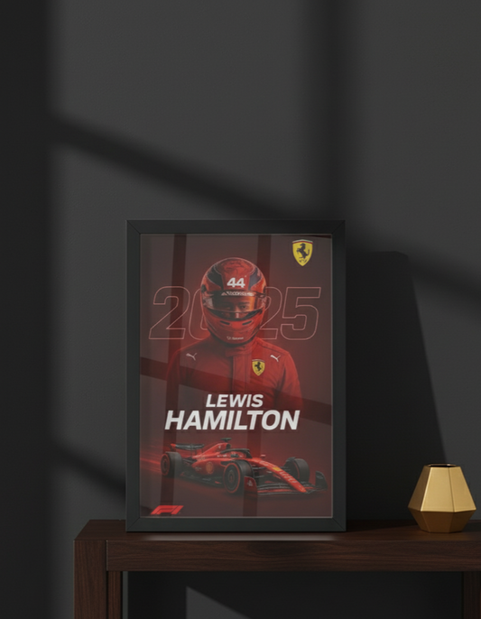 F1 Framed Poster – Lewis Hamilton